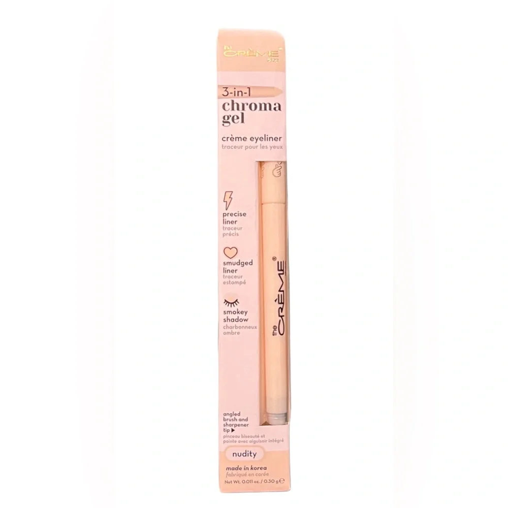 The Crème Shop 3-in-1 Chroma Gel Crème Eyeliner - Nudity